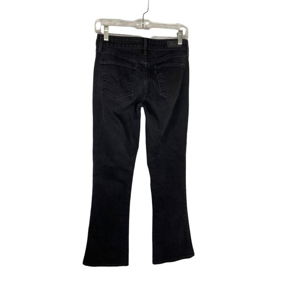 Levis The Original Jeans Women's Mid-Rise Skinny Boot Size 4 M Black - Picture 2 of 9